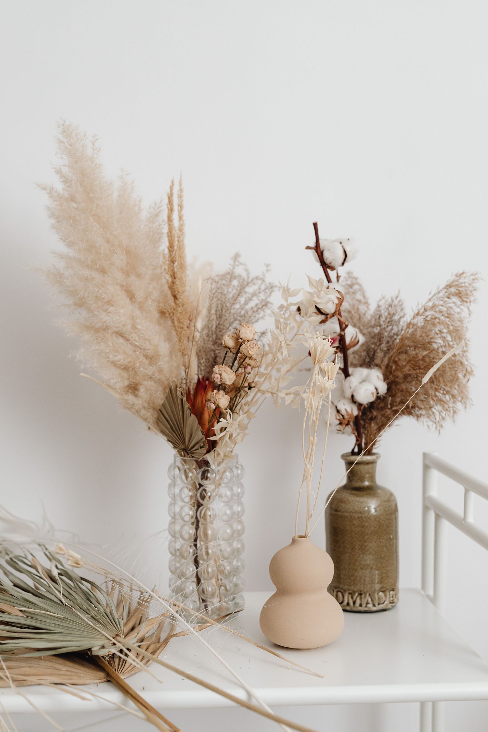 Botanicals styled on linen